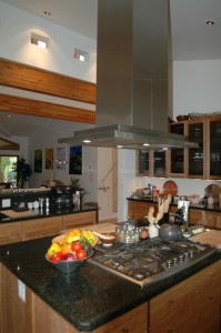 Kitchen with Clerestory windows