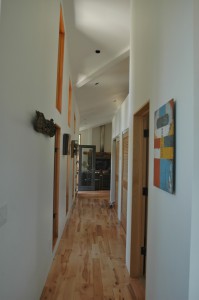 Coat Closet Corridor view back toward Living Room and Main Entrance